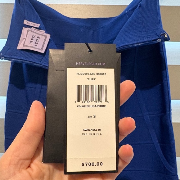 Herve Leger. Elias skirt. Blue. Small. - Picture 2 of 8